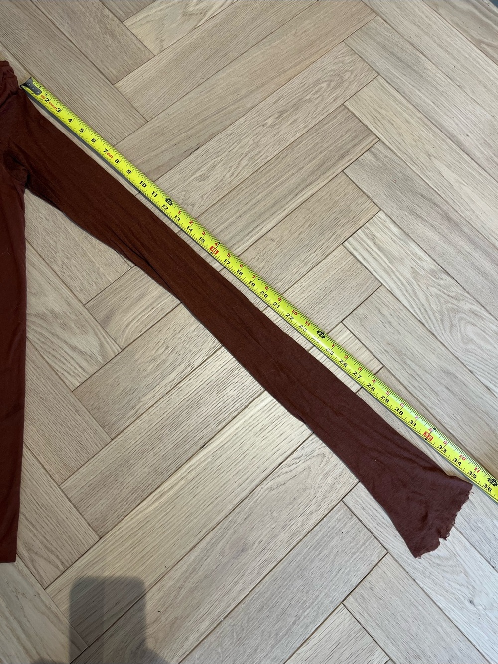 Rick Owen’s Lillies Brown Cowl Neck Long Sleeve top - Picture 5 of 13